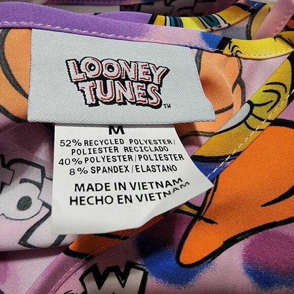 Scrubstar Womens Looney Tunes Tweety Scrub Top Size M Ultra Soft Short Sleeves - Picture 4 of 5